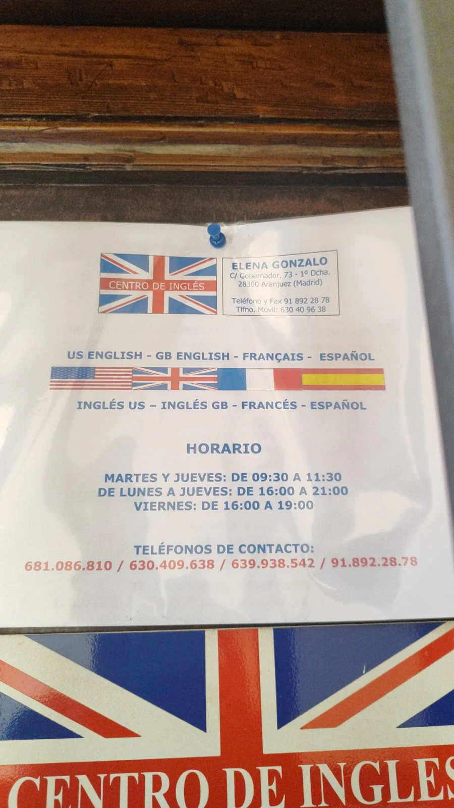 CENTRO DE IDIOMAS ELENA GONZALO