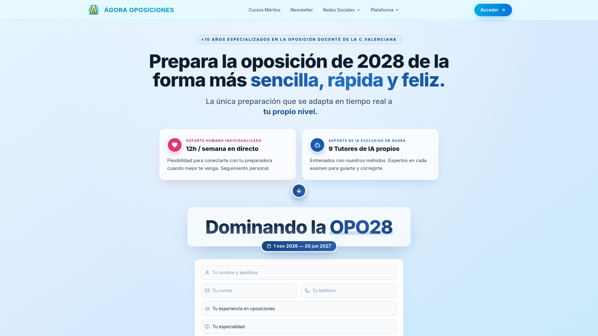 Academia Oposiciones Magisterio. Ágora Oposiciones
