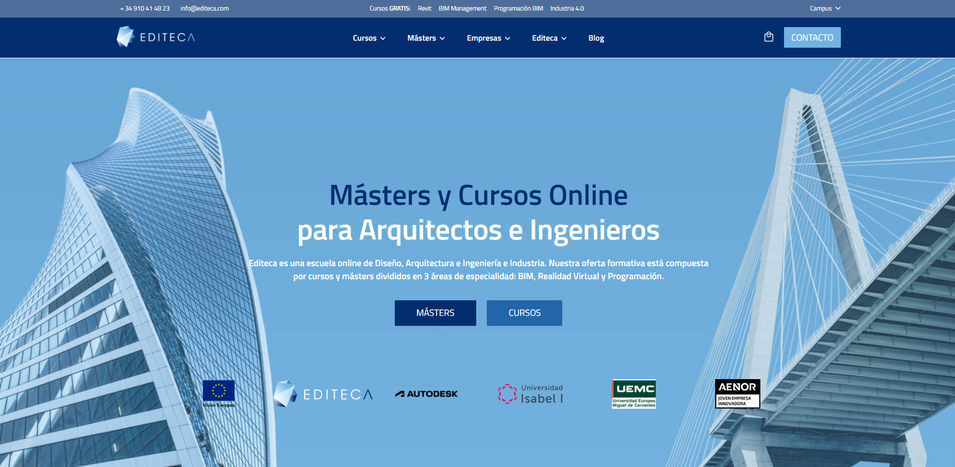Editeca - Cursos BIM y Máster BIM, REVIT, Construction Project Management