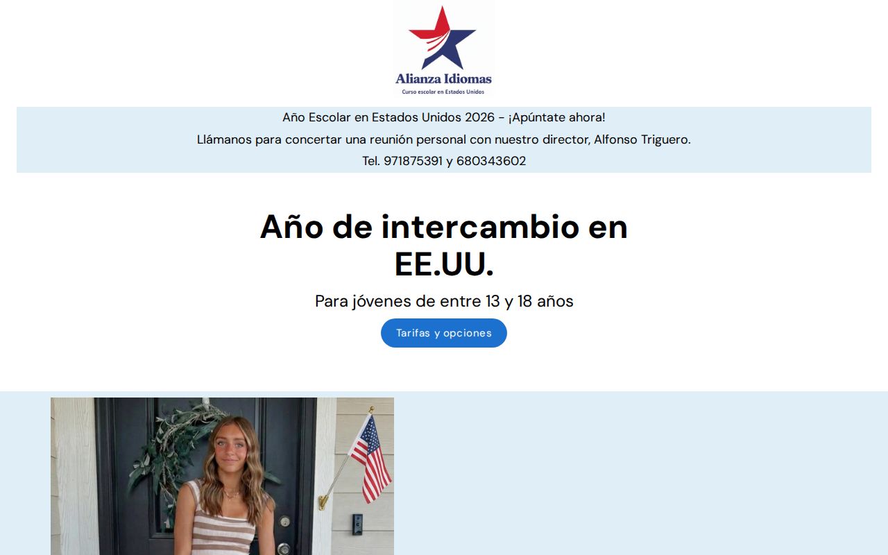 Alianza Idiomas. Expertos en Año escolar en Estados Unidos.